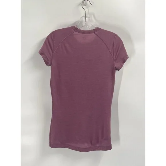 Ice Breaker Merino Wool Purple Short Sleeve T Shirt Sz Womens Small - Picture 3 of 3